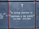 KOCK Tertius A., de 1960-2008