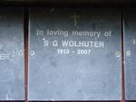 WOLHUTER S.G. 1913-2007