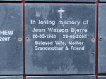 BJERRE Jean Watson 1940-2005