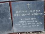 MANCHIP Jean Denise 1925-2009