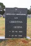 ? Christina Gesina 1925-2008