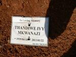MKWANAZI Thandiwe Ivy 1939-2013