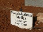 MODIGA Mosheledi Abram 1952-2012
