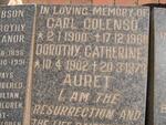 AURET Carl Colenso 1900-1968 & Dorothy Catherine 1902-1973