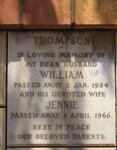 THOMPSON William -1954 & Jennie -1966