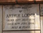 LODGE Arthur 1874-1954
