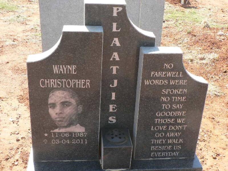 PLAATJIES Wayne Christopher 1987-2011