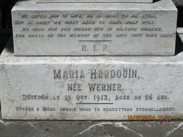 HARDOUIN Maria nee WERNER -1913
