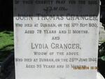 GRANGER John Thomas -1930 & Lydia -1946