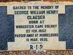 GLAESER George William Henry 1852-1936