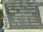 HARTMANN Anna Dorothea 1890-1954