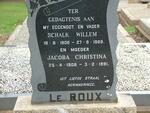 ROUX Schalk Willem, le 1906-1969 & Jacoba Christina 1908-1991