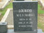 LOURENS M.E.J. 1911-2003