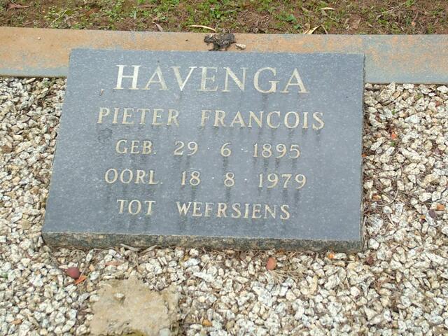 HAVENGA Pieter Francois 1895-1979