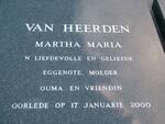 HEERDEN Martha Maria, van -2000