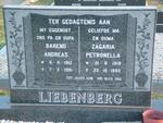 LIEBENBERG Barend Andreas 1912-1991 & Zagaria Petronella 1919-1993