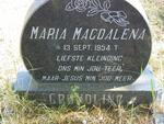 GRUNDLING Maria Magdalena 1954-1954