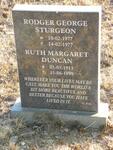 DUNCAN Ruth Margaret 1913-1999 :: STURGEON Rodger George 1977-1977