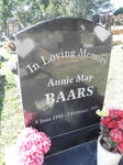 BAARS Annie May 1933-2004