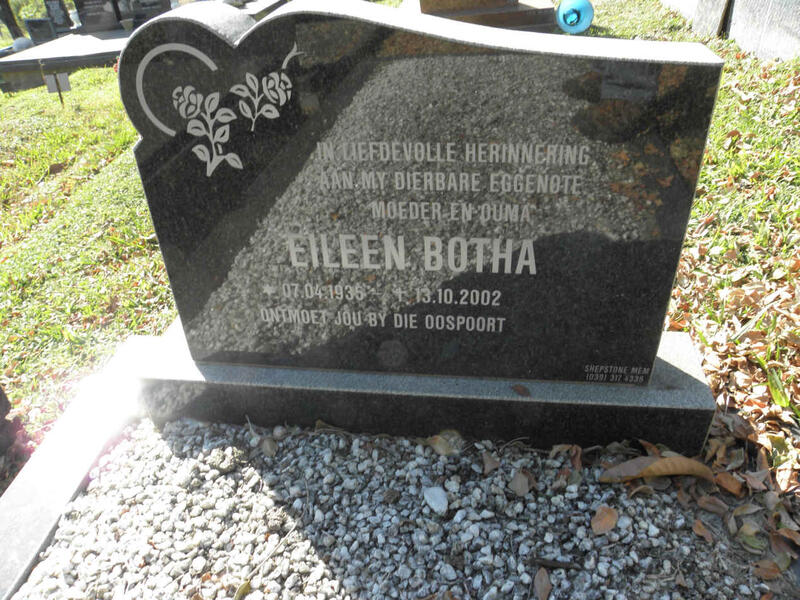 BOTHA Eileen 1935-2002