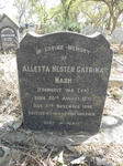 NASH Alletta Hester Catrina previously VAN EYK 1871-1946