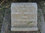 HASLETT Samuel -1955