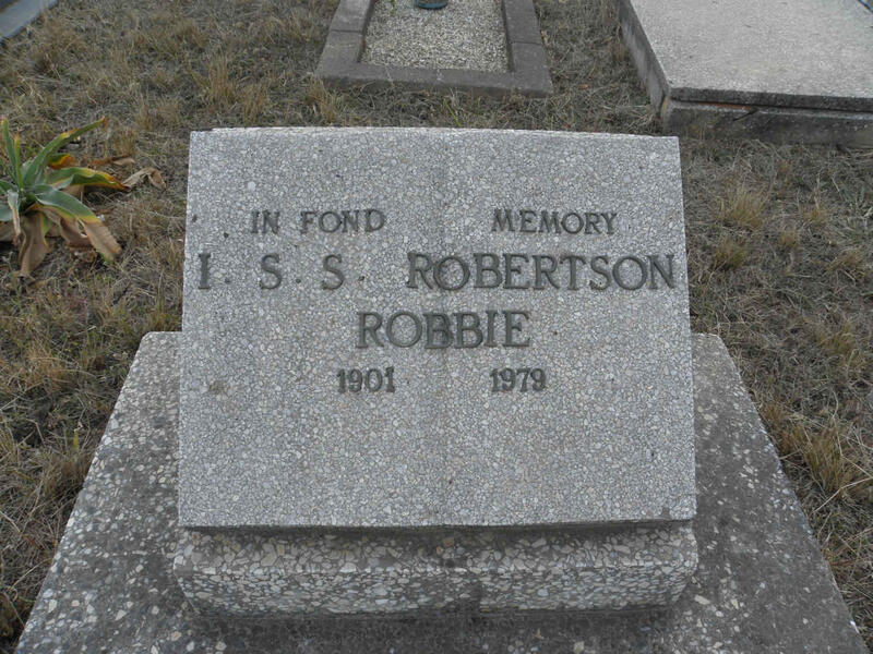 ROBERTSON I.S.S. 1901-1979