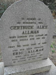 ALLMAN Eric 1908-1996 & Gertrude Alice 1919-1982