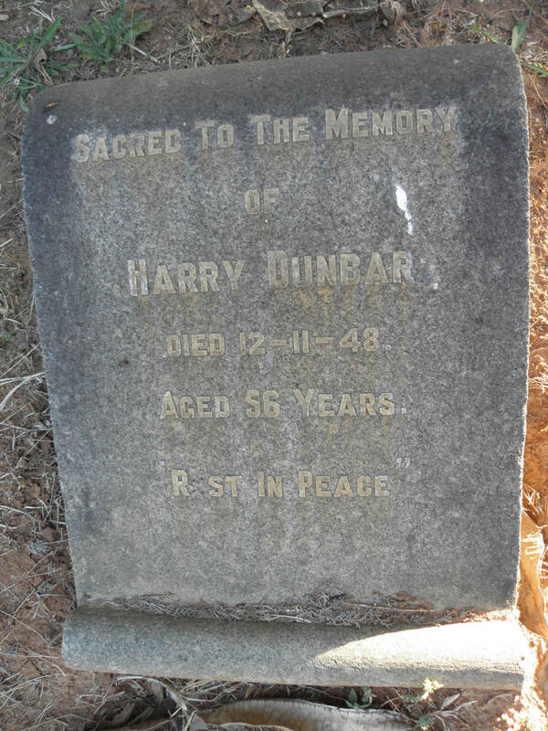 DUNBAR Harry -1948