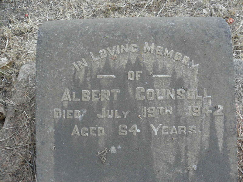 COUNSELL Albert -1942