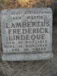 LINDEQUE Lambertus Frederick 1872-1943