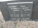 CARINUS John George 1879-1956 & Susanna Petronella 1890-1965