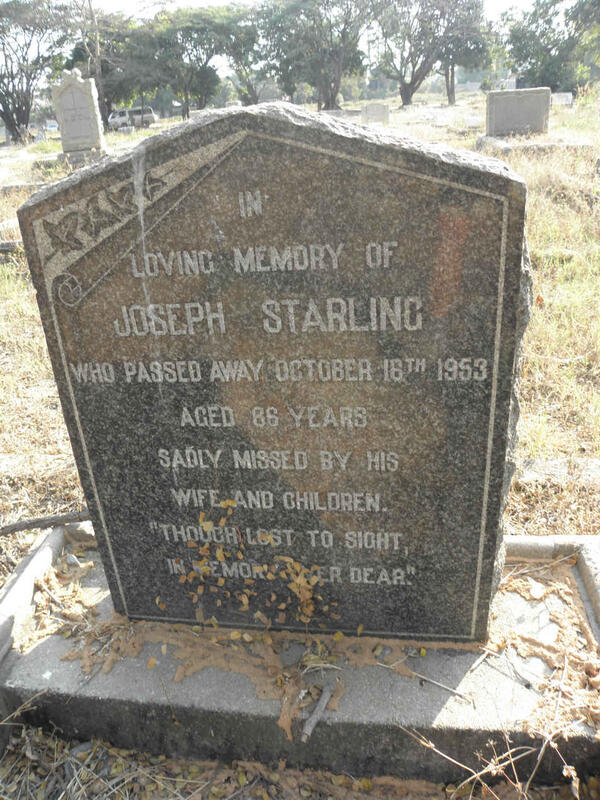 STARLING Joseph -1953