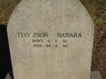 THOMPSON Babara 1921-1990