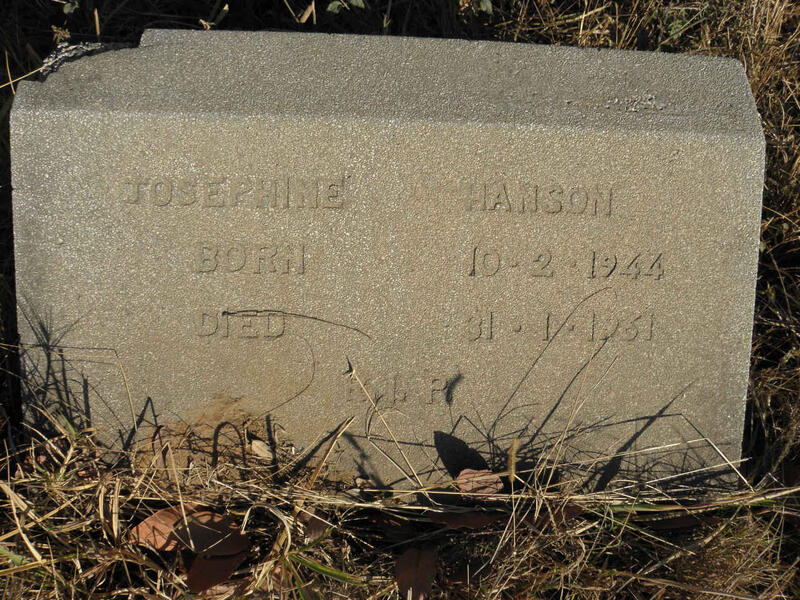 HANSON Josephine 1944-1961