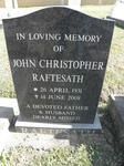 RAFTESATH John Christopher 1931-2008