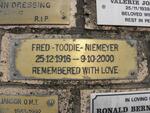 NIEMEYER Fred Toodie 1916-2000