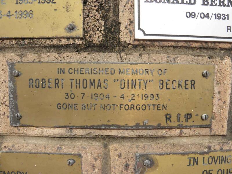 BECKER Robert Thomas 1904-1993