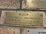 WILSON James Francis 1892-1955 & Mary Margaret 1898-1982