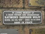 WOLFF Raymond Davoren 1917-2005