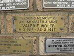 WOLFF Valerie 1914-1987
