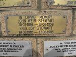 STEWART John Weir 1898-1959 & Enid Joy 1912-1983