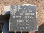 KOORTS Aletta Johanna 1947-1948