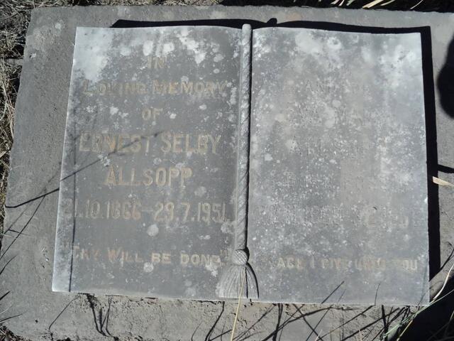 ALLSOPP Ernest Selby 1866-1951 & Eva Mary nee FOSS? 1869-19??