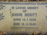 HEWITT David 1896-1949