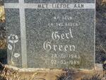 GREEN Gert 1945-1989