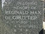 GRUYTER Reginald Max, de 1903-1983