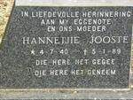 JOOSTE Hannetjie 1940-1989