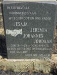 JORDAAN Jesaja Jeremia Johannes 1929-1975