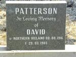 PATTERSON David 1916-1985